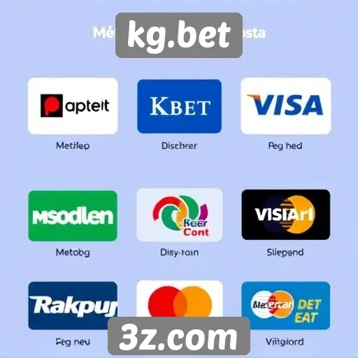 Métodos de pagamento no kg.bet